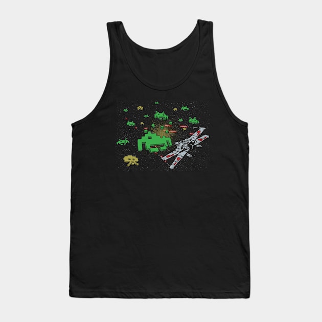 Star Invaders Tank Top by Azafran